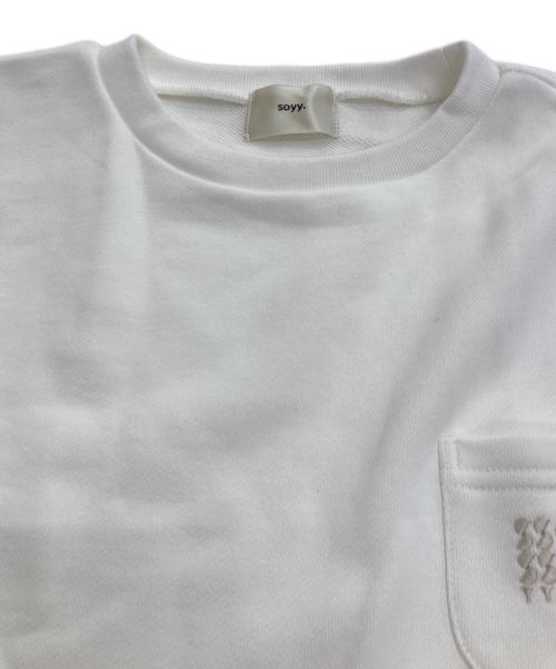 soyy（ソイ）soyy (ソイ) URAKE CROPPED TEE ホワイト サイズ:ｆｒｅｅの古着・服飾アイテム