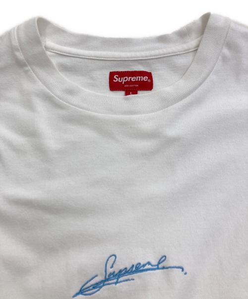 SUPREME（シュプリーム）Supreme (シュプリーム) Signature S/S Top ホワイト サイズ:Lの古着・服飾アイテム
