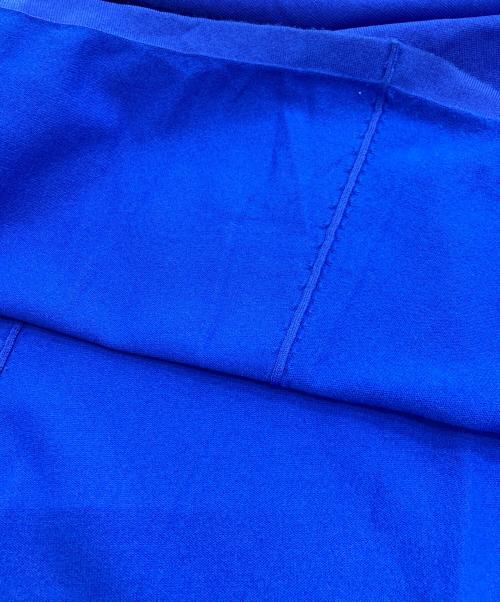 JENNE（ジェンヌ）JENNE (ジェンヌ) フレンチスリーブサマーニットワンピース ブルー サイズ:Lの古着・服飾アイテム