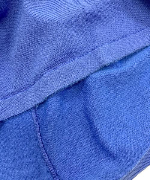 JENNE（ジェンヌ）JENNE (ジェンヌ) フレンチスリーブサマーニットワンピース ブルー サイズ:Lの古着・服飾アイテム