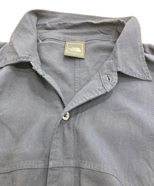 THE NORTH FACE（ザ ノース フェイス）THE NORTH FACE (ザ ノース フェイス) ショートスリーブアローラインシャツ ネイビー サイズ:Lの古着・服飾アイテム