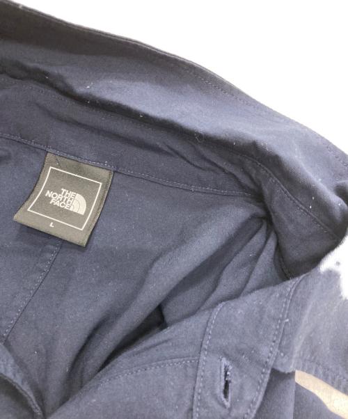 THE NORTH FACE（ザ ノース フェイス）THE NORTH FACE (ザ ノース フェイス) ショートスリーブアローラインシャツ ネイビー サイズ:Lの古着・服飾アイテム