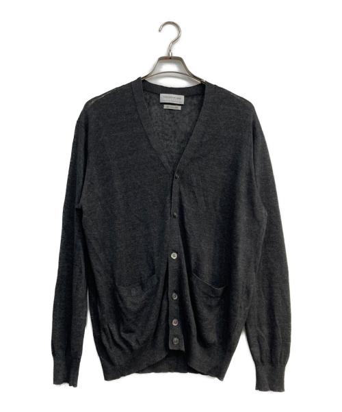 TOMORROW LAND tricot（トゥモローランド トリコ）TOMORROW LAND tricot (トゥモローランド トリコ) ティントリネン Vネックカーディガン グレー サイズ:Lの古着・服飾アイテム