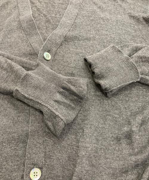 TOMORROW LAND tricot（トゥモローランド トリコ）TOMORROW LAND tricot (トゥモローランド トリコ) ティントリネン Vネックカーディガン グレー サイズ:Lの古着・服飾アイテム