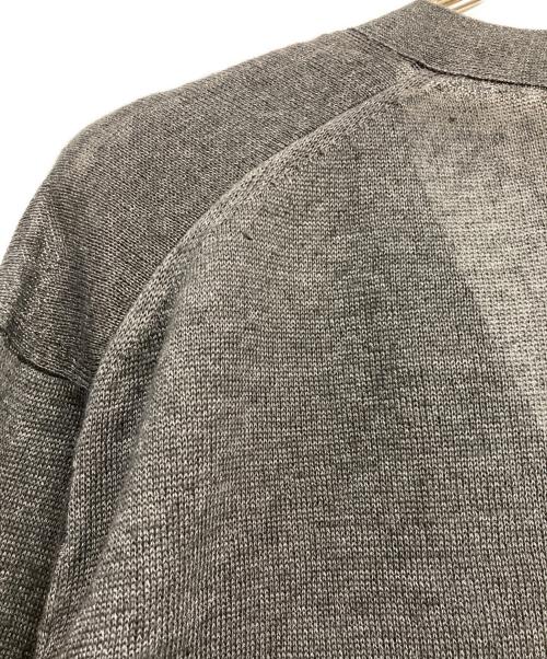 TOMORROW LAND tricot（トゥモローランド トリコ）TOMORROW LAND tricot (トゥモローランド トリコ) ティントリネン Vネックカーディガン グレー サイズ:Lの古着・服飾アイテム