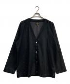 Needlesニードルズ）の古着「V-Neck Cardigan-Raschel Lace」｜ブラック