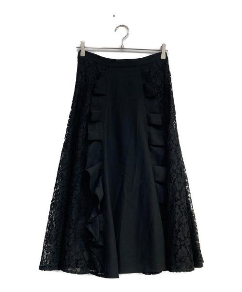CO|TE（コート）CO|TE (コート) フリルレーススカート ブラック サイズ:40の古着・服飾アイテム