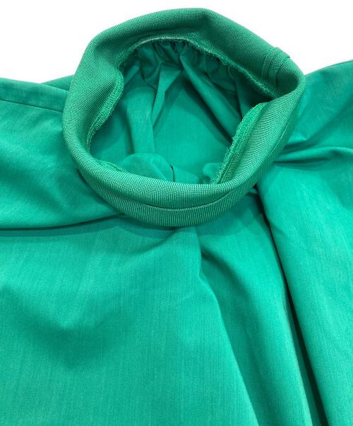 LE PHIL（ル フィル）LE PHIL (ル フィル) リブニット ギャザー ブラウス シャツ グリーン サイズ:FREEの古着・服飾アイテム