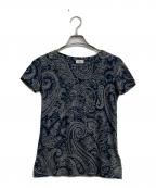 ETROエトロ）の古着「ペイズリー柄Tシャツ」｜ネイビー
