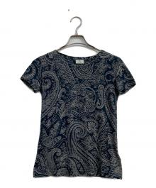 ETRO（エトロ）の古着「ペイズリー柄Tシャツ」｜ネイビー