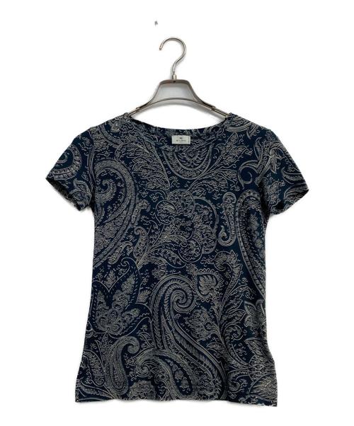 ETRO（エトロ）ETRO (エトロ) ペイズリー柄Tシャツ ネイビー サイズ:XSの古着・服飾アイテム