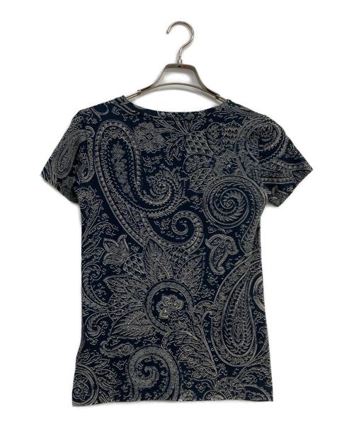 ETRO（エトロ）ETRO (エトロ) ペイズリー柄Tシャツ ネイビー サイズ:XSの古着・服飾アイテム