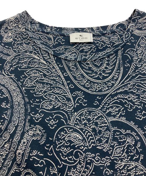 ETRO（エトロ）ETRO (エトロ) ペイズリー柄Tシャツ ネイビー サイズ:XSの古着・服飾アイテム