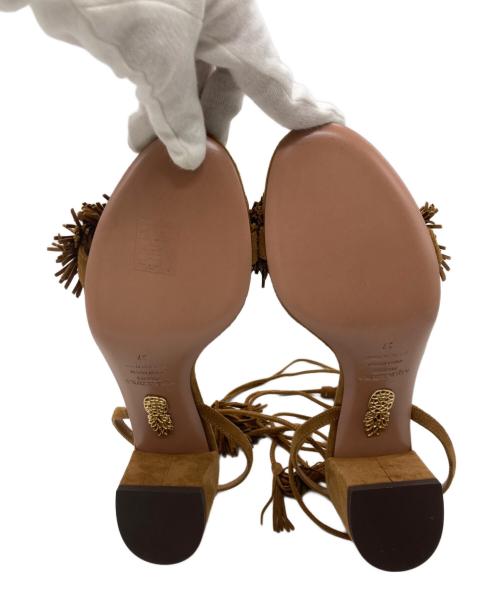 AQUAZZURA（アクアズーラ）aquazzura (アクアズーラ) wild thing sandals ブラウン サイズ:37の古着・服飾アイテム