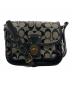 COACH（コーチ）の古着「ターンロックショルダーバッグ」｜ベージュ×ブラック