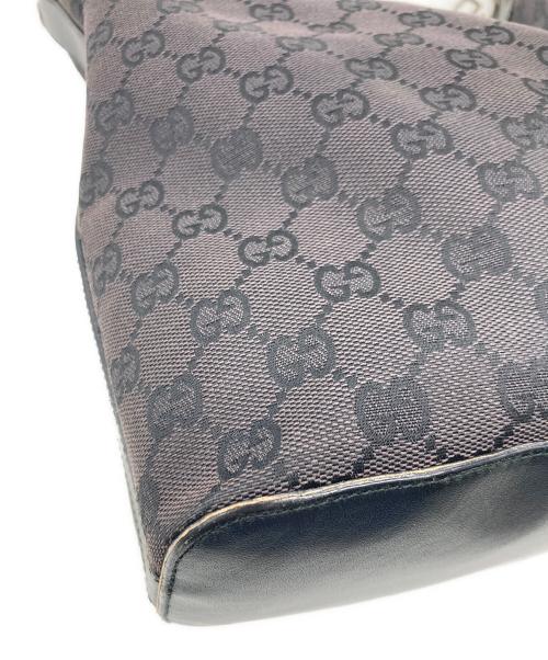 GUCCI（グッチ）GUCCI (グッチ) GGキャンバスワンショルダーバッグ ブラックの古着・服飾アイテム