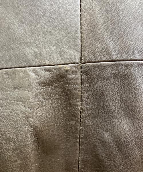 MaxMara（マックスマーラ）MaxMara (マックスマーラ) レザーテーラードジャケット ブラウン サイズ:40の古着・服飾アイテム