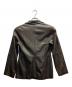 MaxMara (マックスマーラ) レザーテーラードジャケット ブラウン サイズ:40：15000円