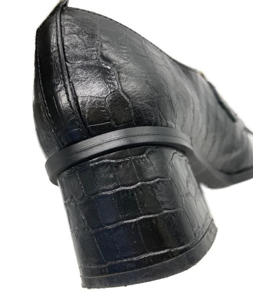 Tnewties（トゥエンティーズ）TNEWTIES (トゥエンティーズ) スクエアバックルタッセルローファー ブラック サイズ:22.5cmの古着・服飾アイテム