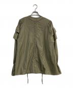 willfullyウィルフリー）の古着「patchwork frill volume sleeve」｜オリーブ