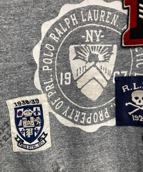 POLO RALPH LAUREN（ポロ・ラルフローレン）POLO RALPH LAUREN (ポロ・ラルフローレン) ワッペンスウェット グレー サイズ:ＸＳの古着・服飾アイテム