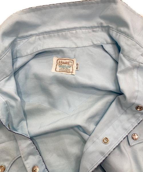 H BAR C（エイチバーシー）H BAR C (エイチバーシー) ウエスタンシャツ ブルー サイズ:15 1/2-33の古着・服飾アイテム