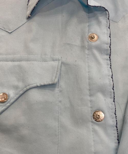 H BAR C（エイチバーシー）H BAR C (エイチバーシー) ウエスタンシャツ ブルー サイズ:15 1/2-33の古着・服飾アイテム