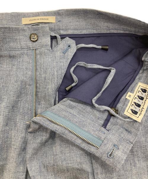 giab's ARCHIVIO（ジャブス アルキヴィオ）giab's ARCHIVIO (ジャブス アルキヴィオ) MASACCIO M1 リネンパンツ ブルー サイズ:48の古着・服飾アイテム