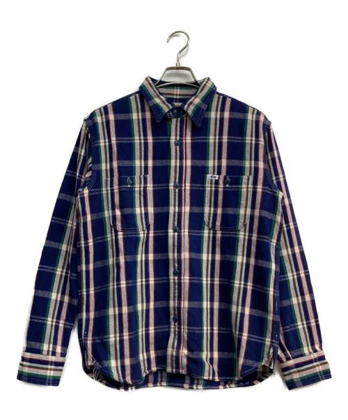 Pherrow's（フェローズ）PHERROW'S (フェローズ) チェックシャツ ネイビー サイズ:MEの古着・服飾アイテム