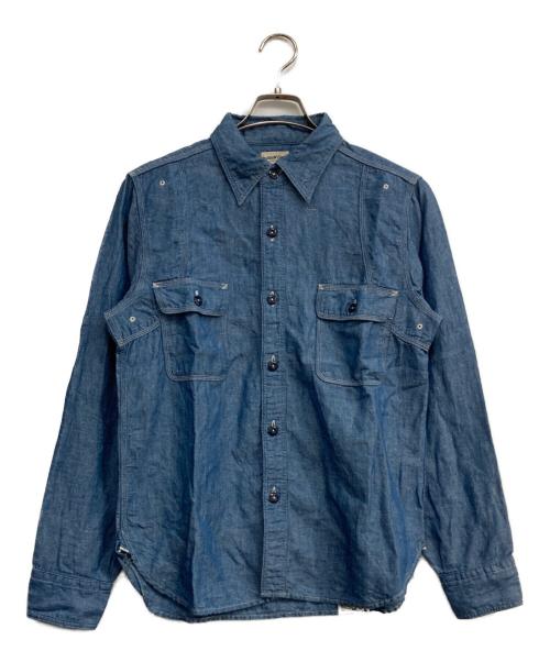 Pherrow's（フェローズ）PHERROW'S (フェローズ) シャンブレーシャツ インディゴ サイズ:Mの古着・服飾アイテム