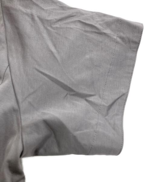 DRAWER（ドゥロワー）Drawer (ドゥロワー) クルーネック コットン 半袖 ロングワンピース グレー サイズ:36の古着・服飾アイテム