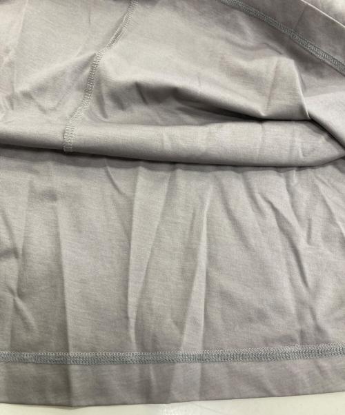 DRAWER（ドゥロワー）Drawer (ドゥロワー) クルーネック コットン 半袖 ロングワンピース グレー サイズ:36の古着・服飾アイテム