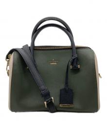 Kate Spade（ケイトスペード）の古着「2WAYバッグ」｜グリーン×ピンク
