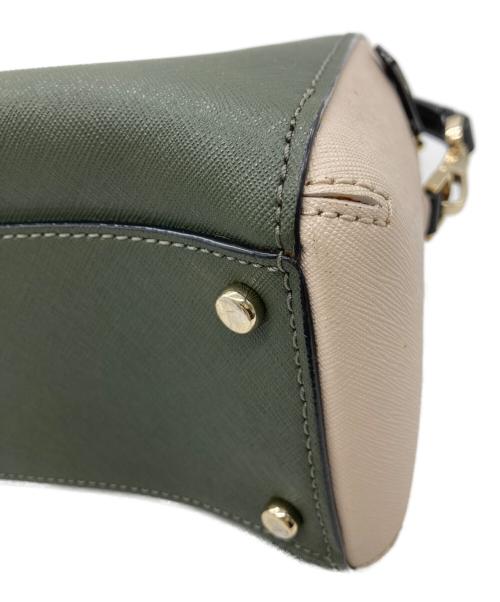 Kate Spade（ケイトスペード）Kate Spade (ケイトスペード) 2WAYバッグ グリーン×ピンクの古着・服飾アイテム
