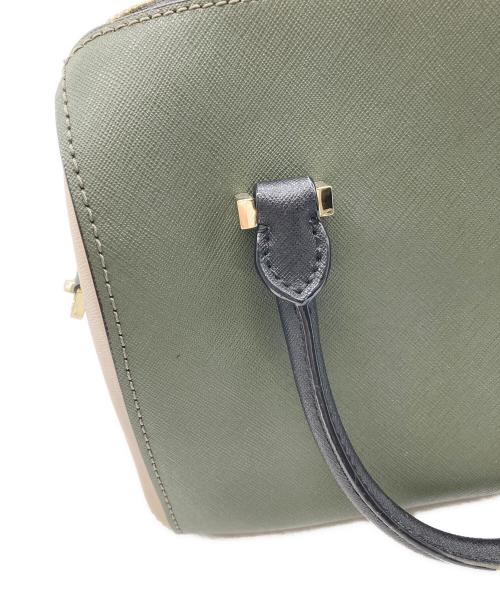 Kate Spade（ケイトスペード）Kate Spade (ケイトスペード) 2WAYバッグ グリーン×ピンクの古着・服飾アイテム