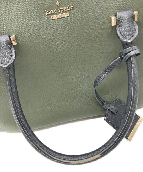 Kate Spade（ケイトスペード）Kate Spade (ケイトスペード) 2WAYバッグ グリーン×ピンクの古着・服飾アイテム