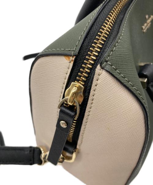 Kate Spade（ケイトスペード）Kate Spade (ケイトスペード) 2WAYバッグ グリーン×ピンクの古着・服飾アイテム