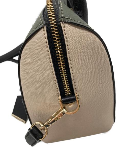 Kate Spade（ケイトスペード）Kate Spade (ケイトスペード) 2WAYバッグ グリーン×ピンクの古着・服飾アイテム