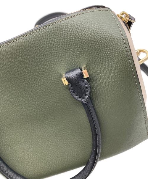 Kate Spade（ケイトスペード）Kate Spade (ケイトスペード) 2WAYバッグ グリーン×ピンクの古着・服飾アイテム