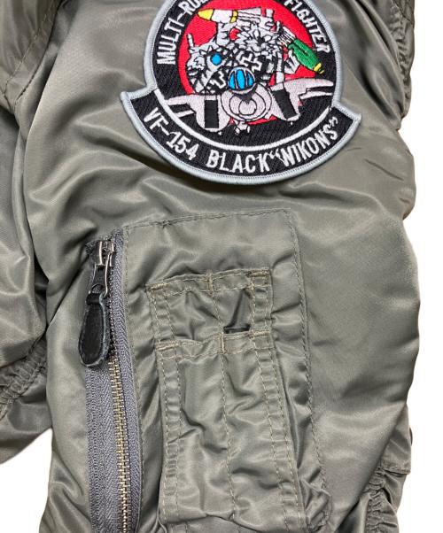 HOUSTON（ヒューストン）HOUSTON (ヒューストン) MA-1ジャケット カーキ サイズ:xsの古着・服飾アイテム