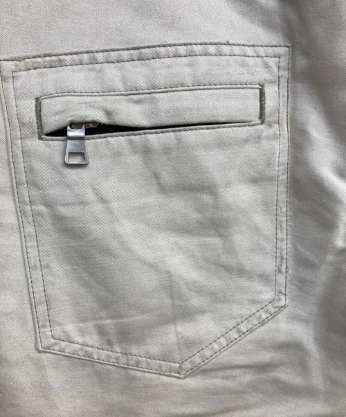 BALMAIN（バルマン）BALMAIN (バルマン) リペア加工蛇腹バイカーパンツ ベージュ サイズ:30の古着・服飾アイテム
