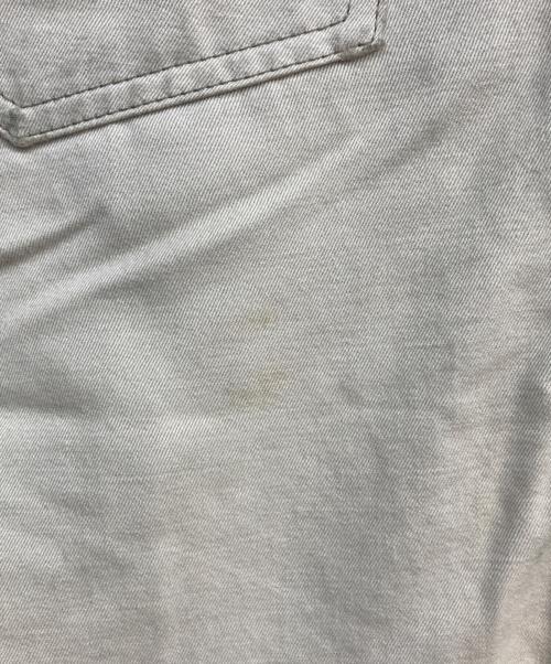 BALMAIN（バルマン）BALMAIN (バルマン) リペア加工蛇腹バイカーパンツ ベージュ サイズ:30の古着・服飾アイテム