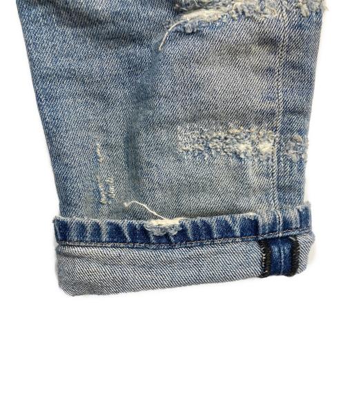 DIESEL Black Gold（ディーゼル ブラック ゴールド）DIESEL BLACK GOLD (ディーゼル ブラック ゴールド) ダメージ加工デニムパンツ ブルー サイズ:28の古着・服飾アイテム