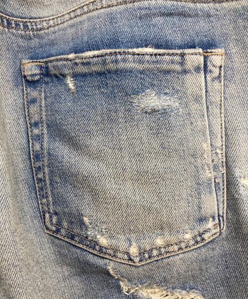 DIESEL Black Gold（ディーゼル ブラック ゴールド）DIESEL BLACK GOLD (ディーゼル ブラック ゴールド) ダメージ加工デニムパンツ ブルー サイズ:28の古着・服飾アイテム