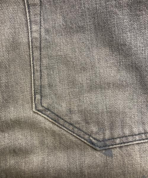 BALMAIN（バルマン）BALMAIN (バルマン) ペイントUSED加工デニムパンツ グレー サイズ:29の古着・服飾アイテム
