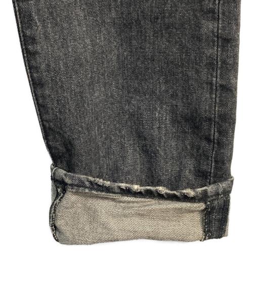 BALMAIN（バルマン）BALMAIN (バルマン) リペア加工デニムパンツ グレー サイズ:29の古着・服飾アイテム