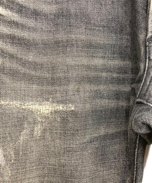 BALMAIN（バルマン）BALMAIN (バルマン) リペア加工デニムパンツ グレー サイズ:29の古着・服飾アイテム
