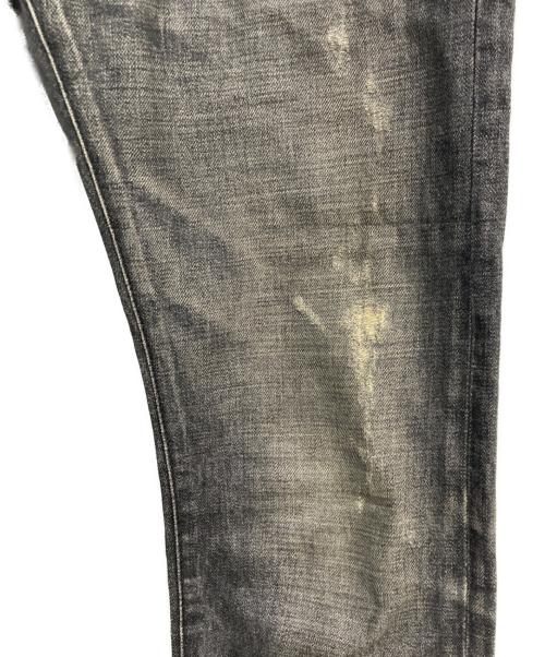 BALMAIN（バルマン）BALMAIN (バルマン) リペア加工デニムパンツ グレー サイズ:29の古着・服飾アイテム