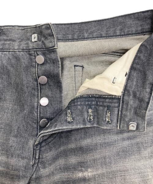 BALMAIN（バルマン）BALMAIN (バルマン) リペア加工デニムパンツ グレー サイズ:29の古着・服飾アイテム