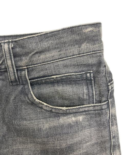 BALMAIN（バルマン）BALMAIN (バルマン) リペア加工デニムパンツ グレー サイズ:29の古着・服飾アイテム
